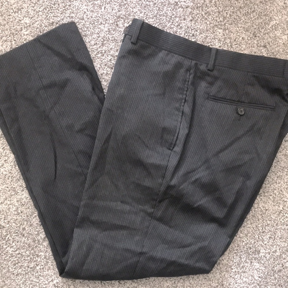 Black Striped Dress Pants Size 34/30